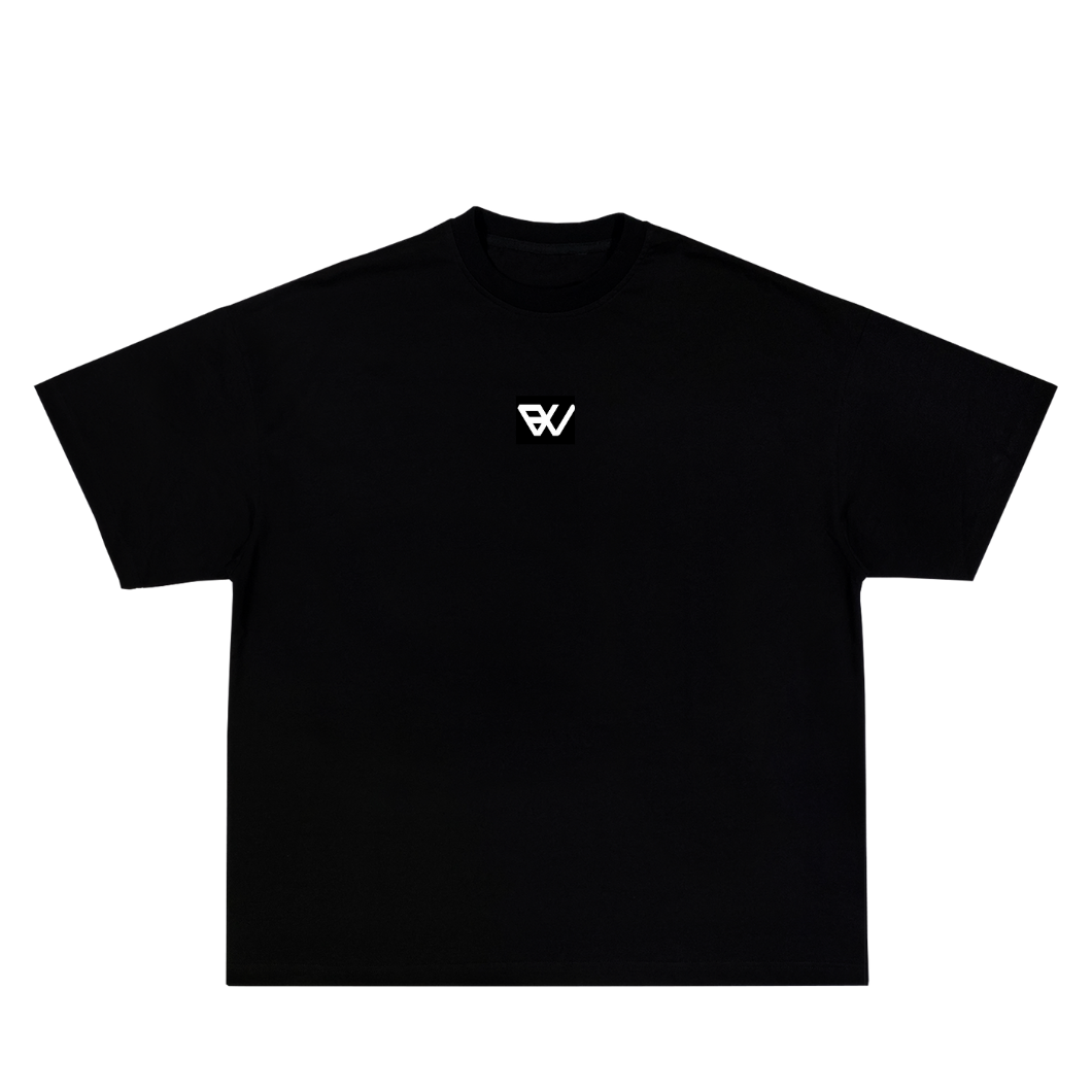 "BOXING IS THERAPY" - SHIRT BLACK/WHITE