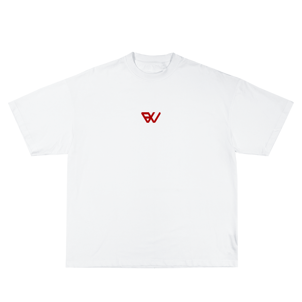 "BOXING IS THERAPY" - SHIRT WHITE/RED