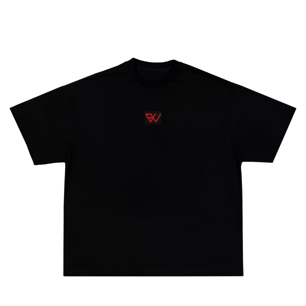 "BOXING IS THERAPY" -  SHIRT BLACK/RED